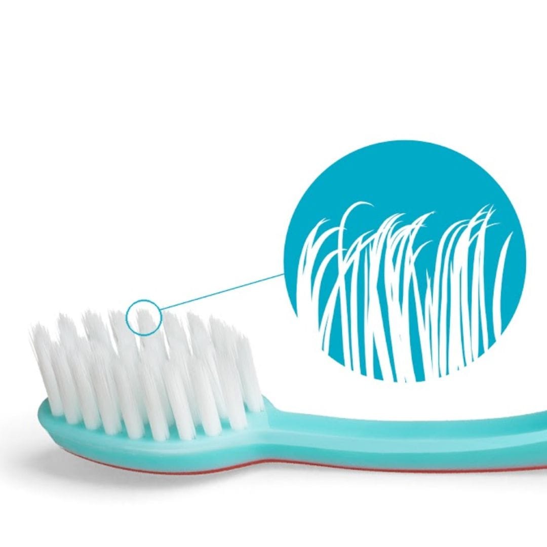 Ultrasoft Konex HD Borsten sind ultrasanft und stabil zugleich. Perfekt für die Reinigung von sensiblen Zähnen und Zahnfleisch.