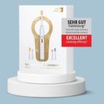 edel+white Vainqueur du test Très bonne performance de brossage. Sonic Generation Health Suite - Le couteau suisse des soins bucco-dentaires - recommandé par les plus grands professionnels dentaires. Brosse à dents électrique, blanc / or. 