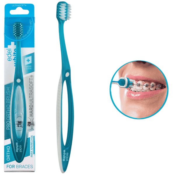 Brosse à dents edel+white Pro Ortho pour appareils dentaires
