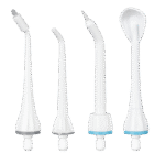 edel+white Flosserpik Pro Station Replacement Set – Ersatz-Aufsätze für die edel+white Munddusche Flosserpik Pro Station - Abbildung verschiedene Aufsätze