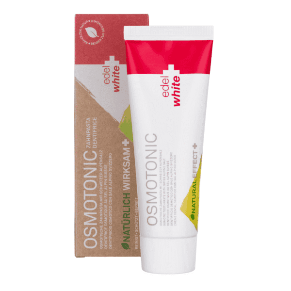 edel+white Osmotonic toothpaste 75ml – Fluoridfreie Salz-Zahnpasta zur Bekämpfung von Zahnfleischentzündungen auf natürliche Weise