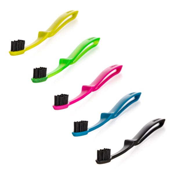 megasmile Loop toothbrush with activated charcoal bristles in Duo PET Box Set - gentle tooth whitening & Swiss design. Picture all colors, product picture. 