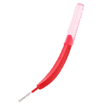 edel+white EasyFlex Interdental, curved brush with flexible handle and antibacterial coating for thorough interdental cleaning. SS, 6 pieces 0.5mm diameter 