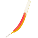 edel+white EasyFlex Interdentalbürste mit flexiblem Hals und antibakteriellem Schutzmantel zur Reinigung der Zahnzwischenräume, M 0.7mm, Detailaufnahme Produkt