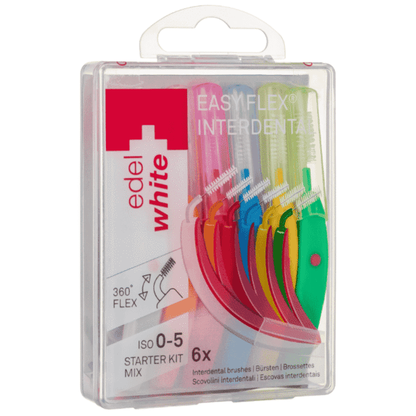 edel+white Interdentalbürsten Mix - 6 verschiedene Grössen