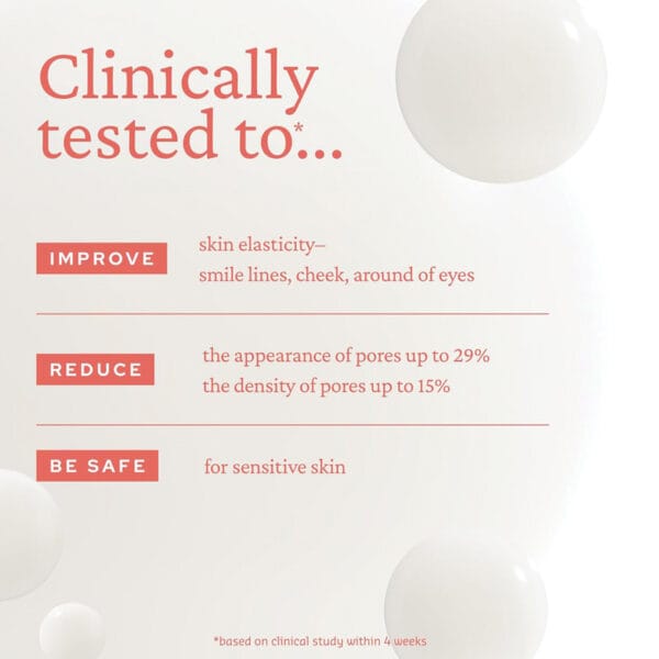 belif Super Drops Retinol & Peptide Barrier Serum 30ml – Anti-Aging-Serum für straffere Haut, verfeinerte Poren & gestärkte Hautbarriere. Infografik clinically tested