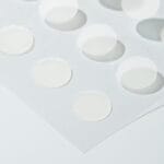 Dr. Belmeur Clarifying Cover Spot Patches - transparent acne and pimple patches with tea tree oil, salicylic acid and fireweed extract. Picture detail of patches. 