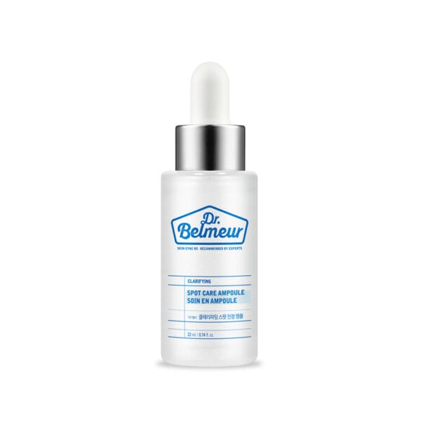 Dr. Belmeur Spot Care Ampoule 22ml – beruhigendes Serum mit Panthenol, Beta-Glucan, Chaga-Pilz und Teebaumöl gegen Unreinheiten und Rötungen. Abbildung Produkt.