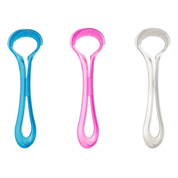 edel+white Single Tuft Brush Travel size in blister – Präzise Reinigung – auch unterwegs. Die Single Brush erreicht, was andere Bürsten oft übersehen: schwer zugängliche Stellen am Zahnfleischrand und in engen Nischen. Foto Produkte verschiedene Farben.