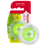 edel+white Zahnseide, Easy Tape Waxed Dental Tape Caipirinha in blister – Ideal für Zahnzwischenräume aller Größen sowie Zahnseide-Einsteiger