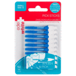 edel+white Pick Sticks Small with travel box 50 pcs – Für die mühelose Reinigung von Zahnzwischenräumen unterwegs