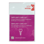 edel+white Implant Care Set – produktansicht geschlossen Komplettset für Implantatpflege mit Zahngel, Interdentalbürsten, Zahnseide und Flosserbrush