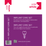 edel+white Implant Care Set – Ein Set für Implantatpflege mit Zahngel, Flosserbrush, Interdentalbürsten und Zahnseide für Reinigung und Pflege