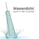edel+white Flosserpik Power Spa - Le champion des douches buccales mobiles avec beaucoup de puissance. Figure Produit avec eau, sensation de fraîcheur. 