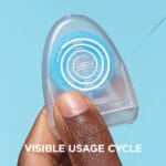 REACH POP Zahnseide Minze – vegane, gewachste Zahnseide mit 384 Mikrofäden & nachhaltiger Verpackung, 50m. Abbildung visible usage cycle.