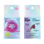 REACH POP Zahnseide Zimt – vegane, gewachste Zahnseide mit 384 Mikrofäden & nachhaltiger Verpackung, 50m. Abbildung Verpackung.